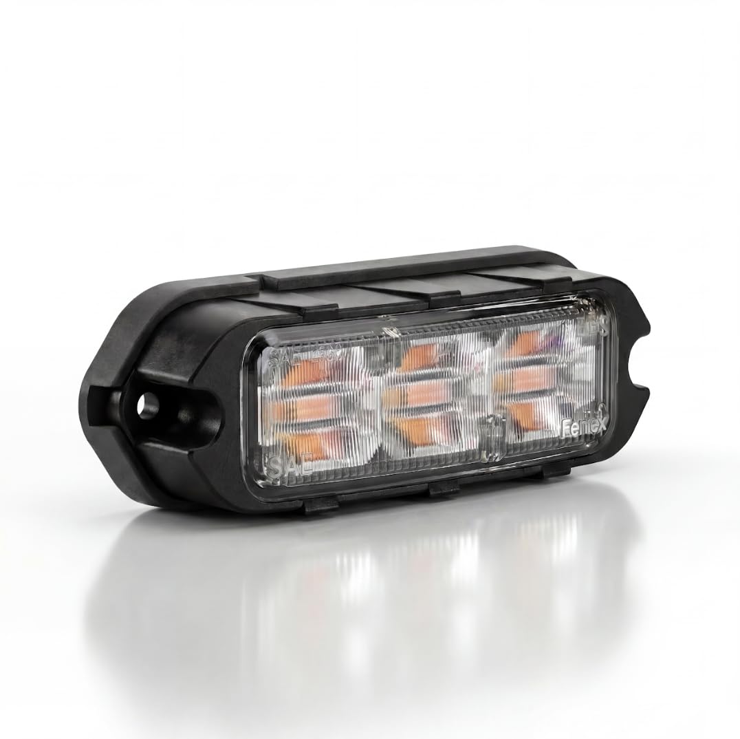 Feniex Quad Q3 front profile showing compact housing and multicolor output benefits visibility