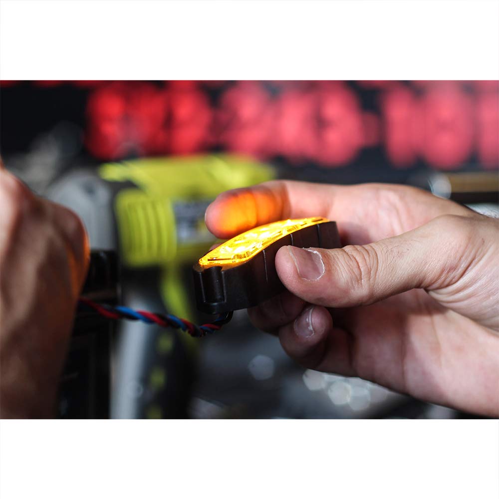 Feniex T3 LED lens detail highlighting three 3-watt LEDs for intense visibility