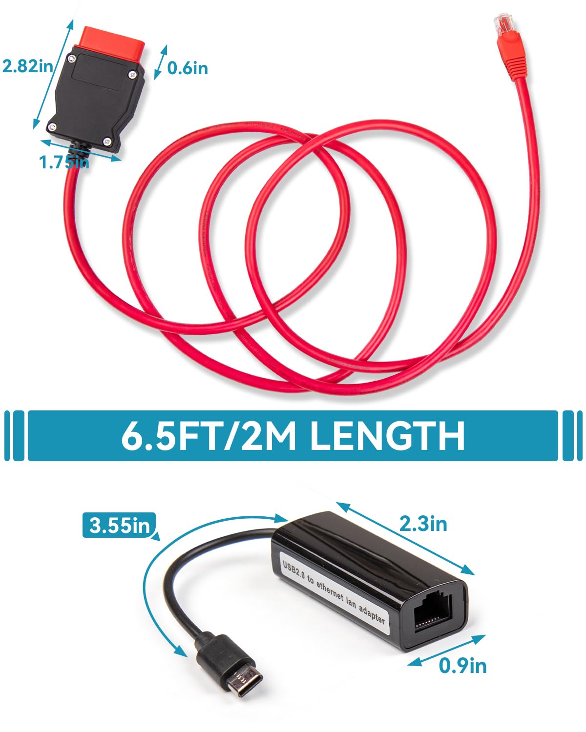 FENNICA ENET cable plugged into BMW OBD port with laptop showing coding-ready setup