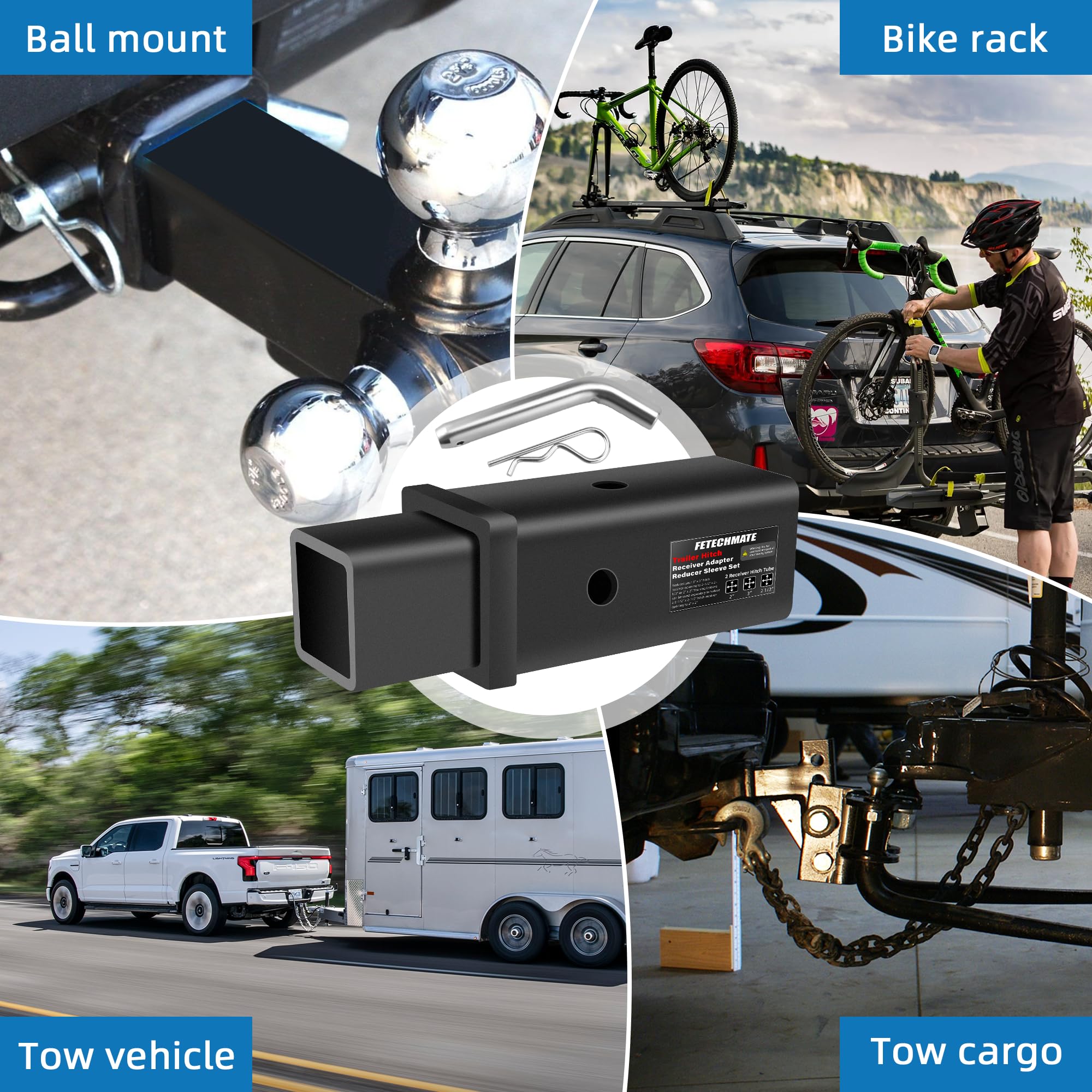 Fetechmate lifestyle shot with trailer connected demonstrating dependable towing