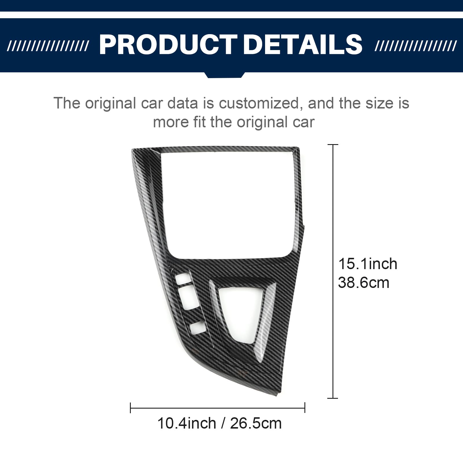 FEXIDA side profile of panel showing contour fit to console and seamless integration benefit