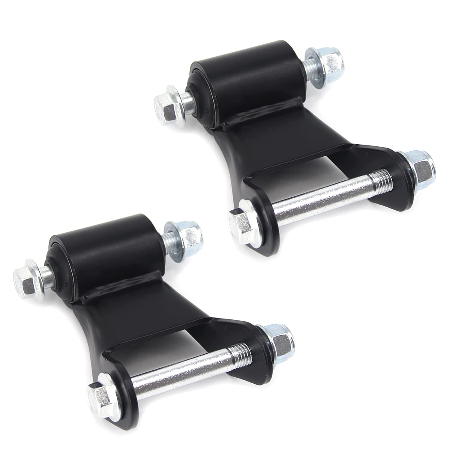 FEXON front view of shackle pair showing fit and corrosion-resistant finish