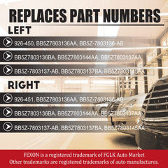 FEXON left A-pillar trim installed on Ford Explorer exterior protective look