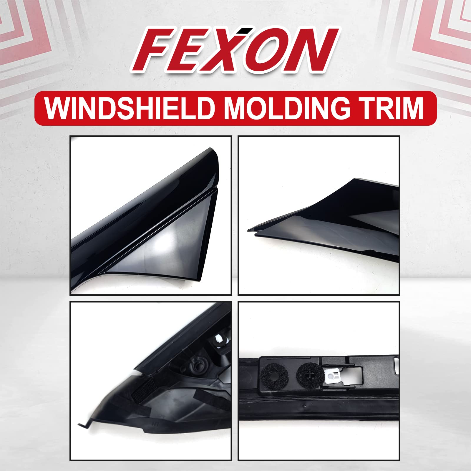 FEXON trim next to ruler scale showing accurate sizing and easy swap