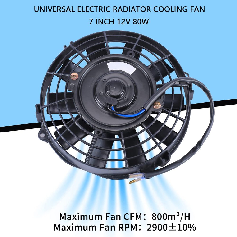 FGJQEFG mounted on radiator in engine bay improving cooling capacity