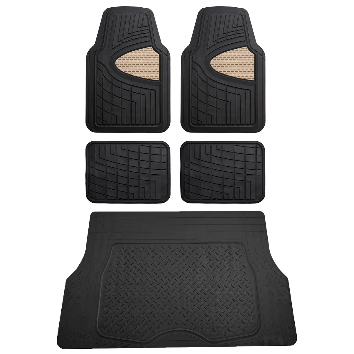FH Group beige front mat front view showing weather protection benefit