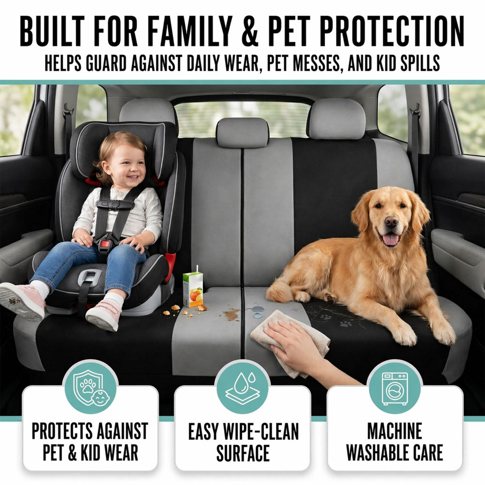 FH Group front seat back pocket showing convenient storage for small items