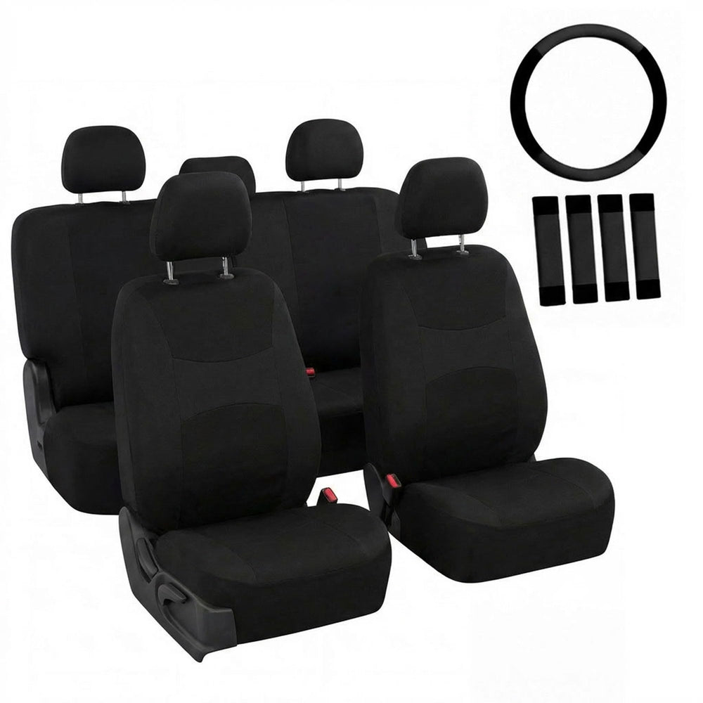 FH Group front seats installed showing neat coverage and protection