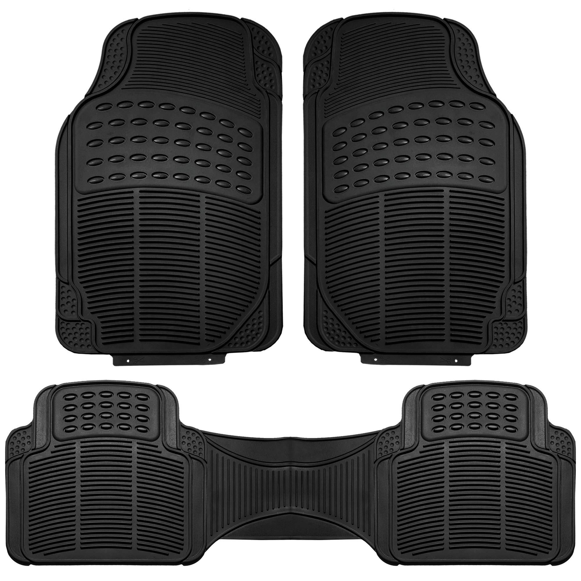 FH Group front view of 3pc mat set showing full coverage and durable look