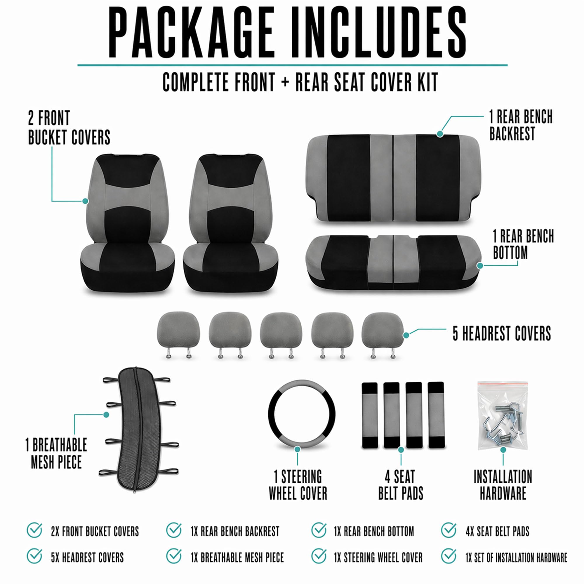 FH Group installed in SUV lifestyle scene protecting seats and resisting messes