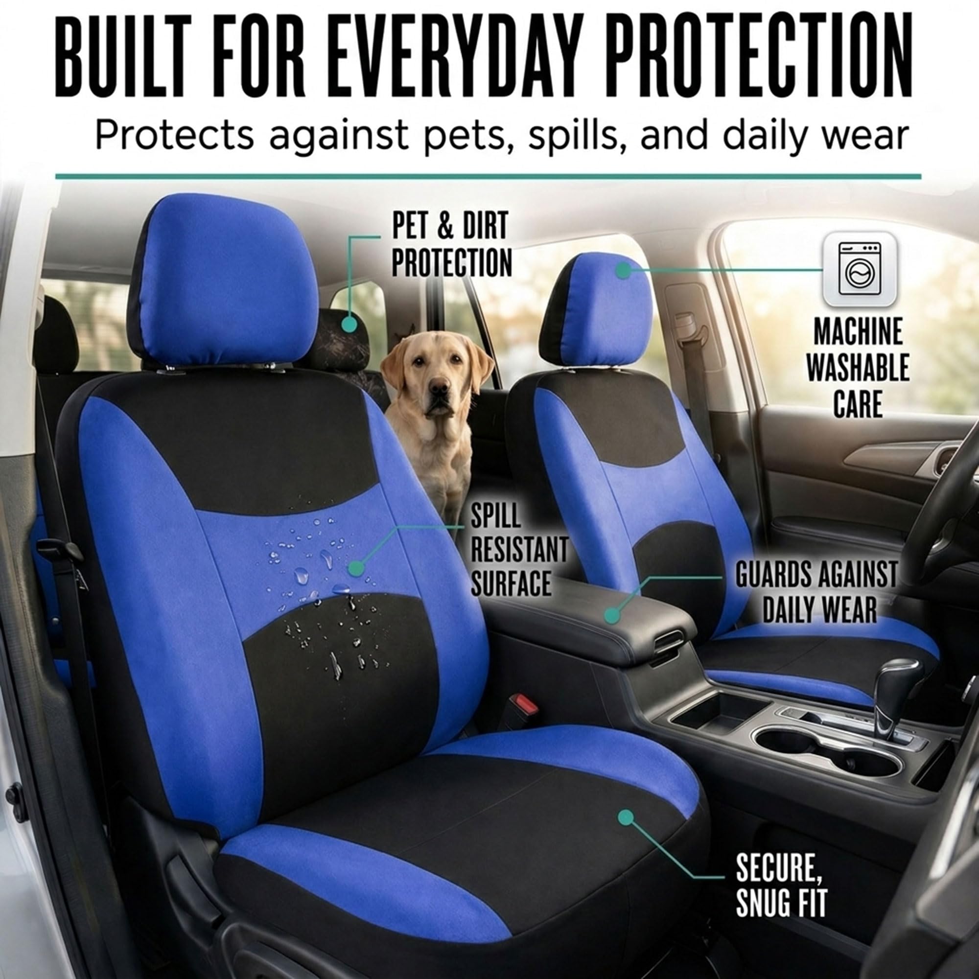 FH Group full set installed in vehicle highlighting refreshed interior