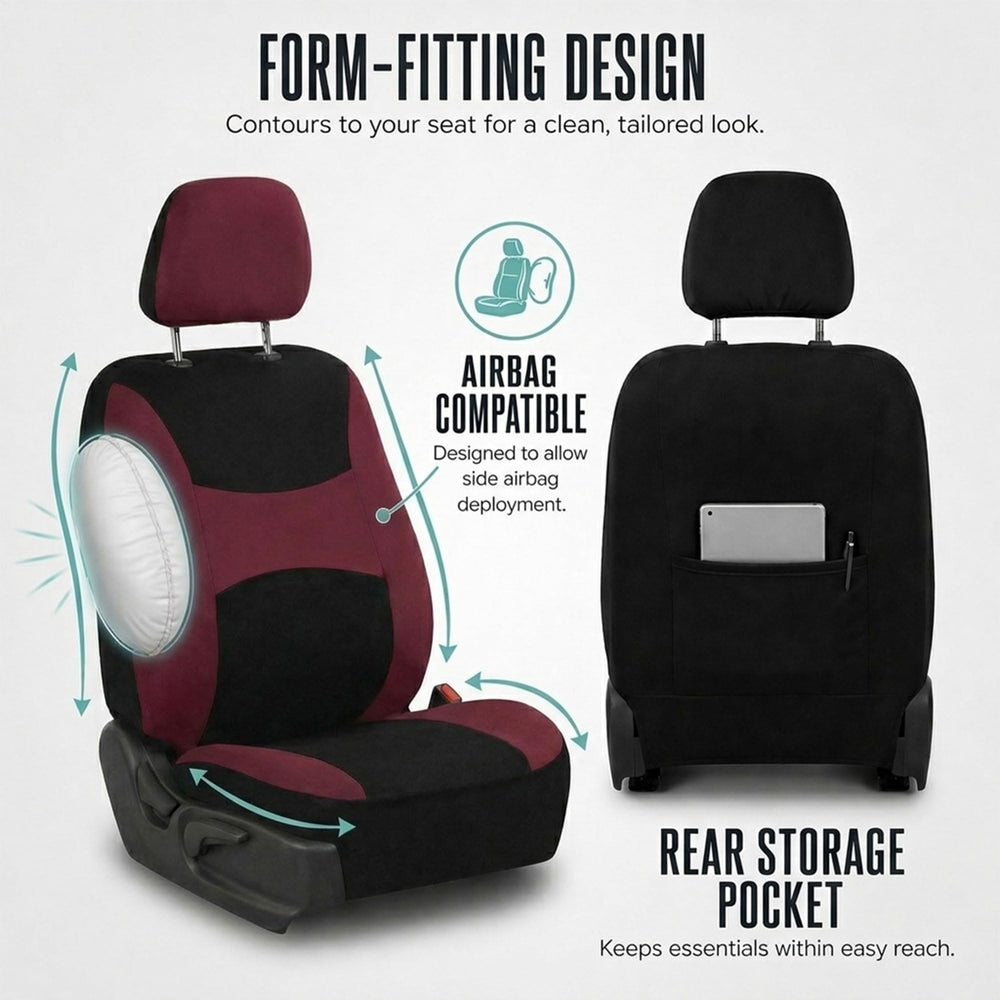 FH Group side airbag stitching detail preserving safety and deployment access