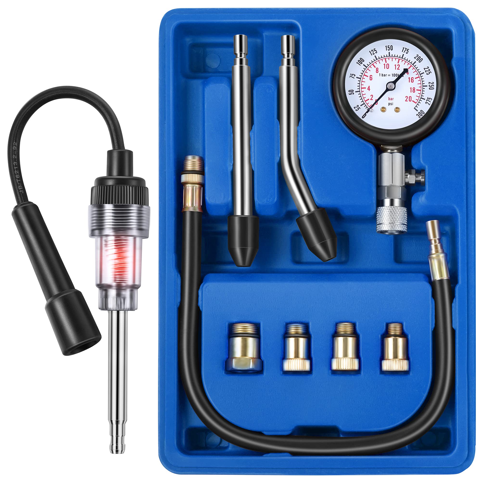 Fiada compression tester kit open case organized for quick access and portability