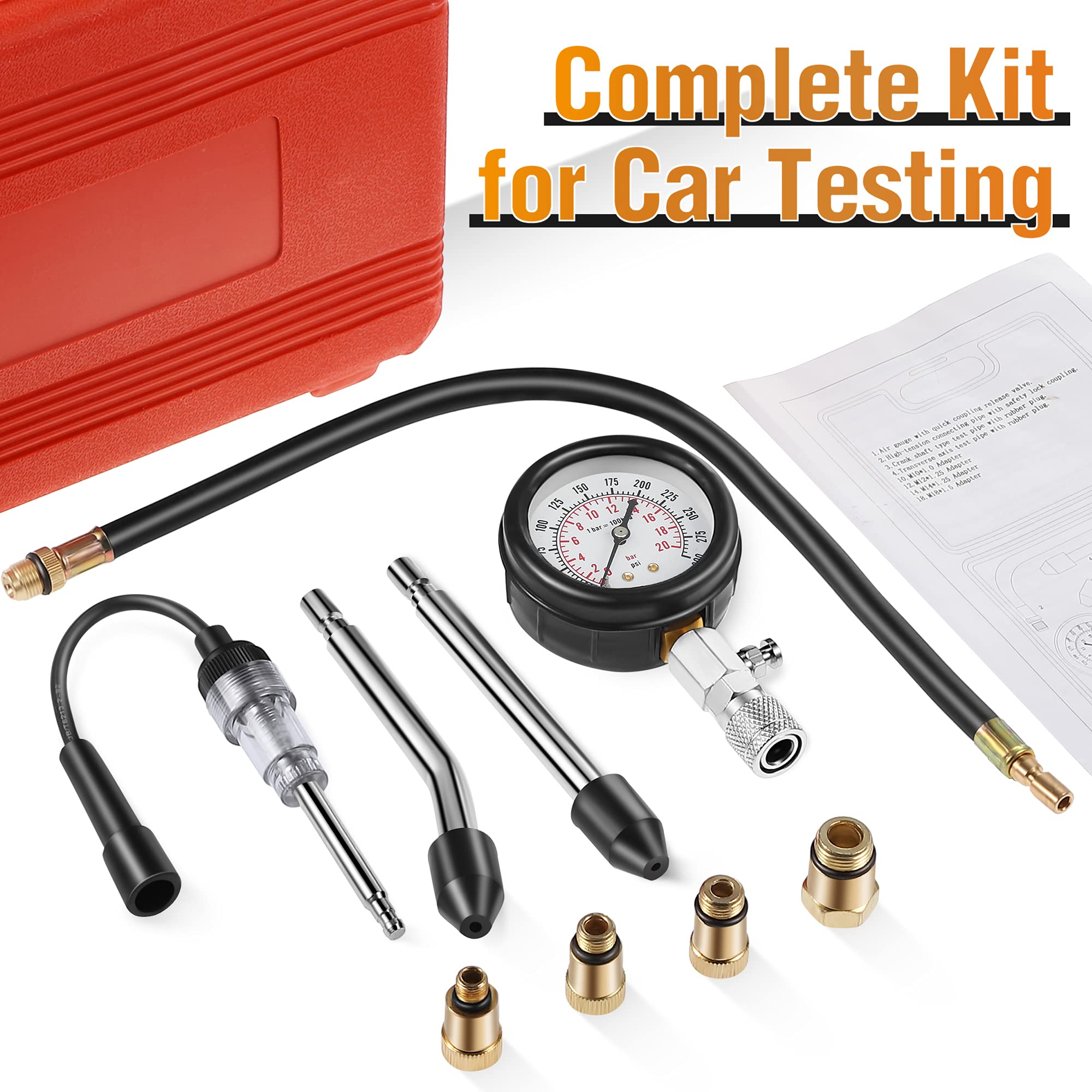 Fiada kit next to spark plug demonstrating compact scale and portability