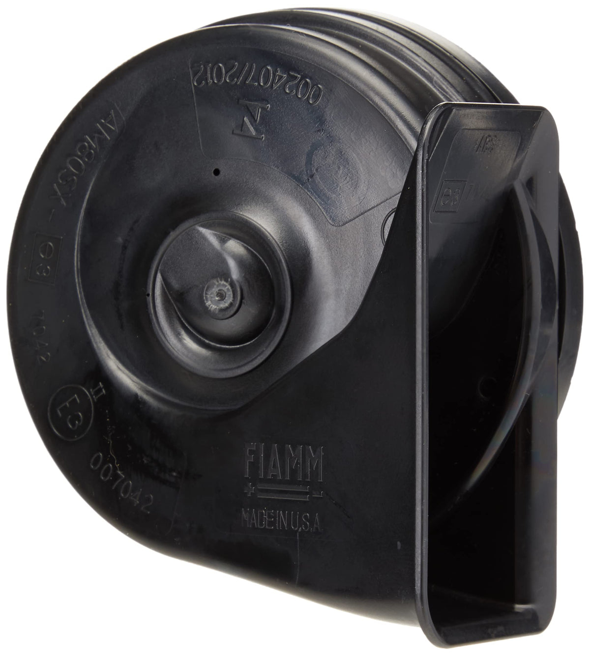 FIAMM Freeway Blaster front view showing horn face and durable housing, improves visibility