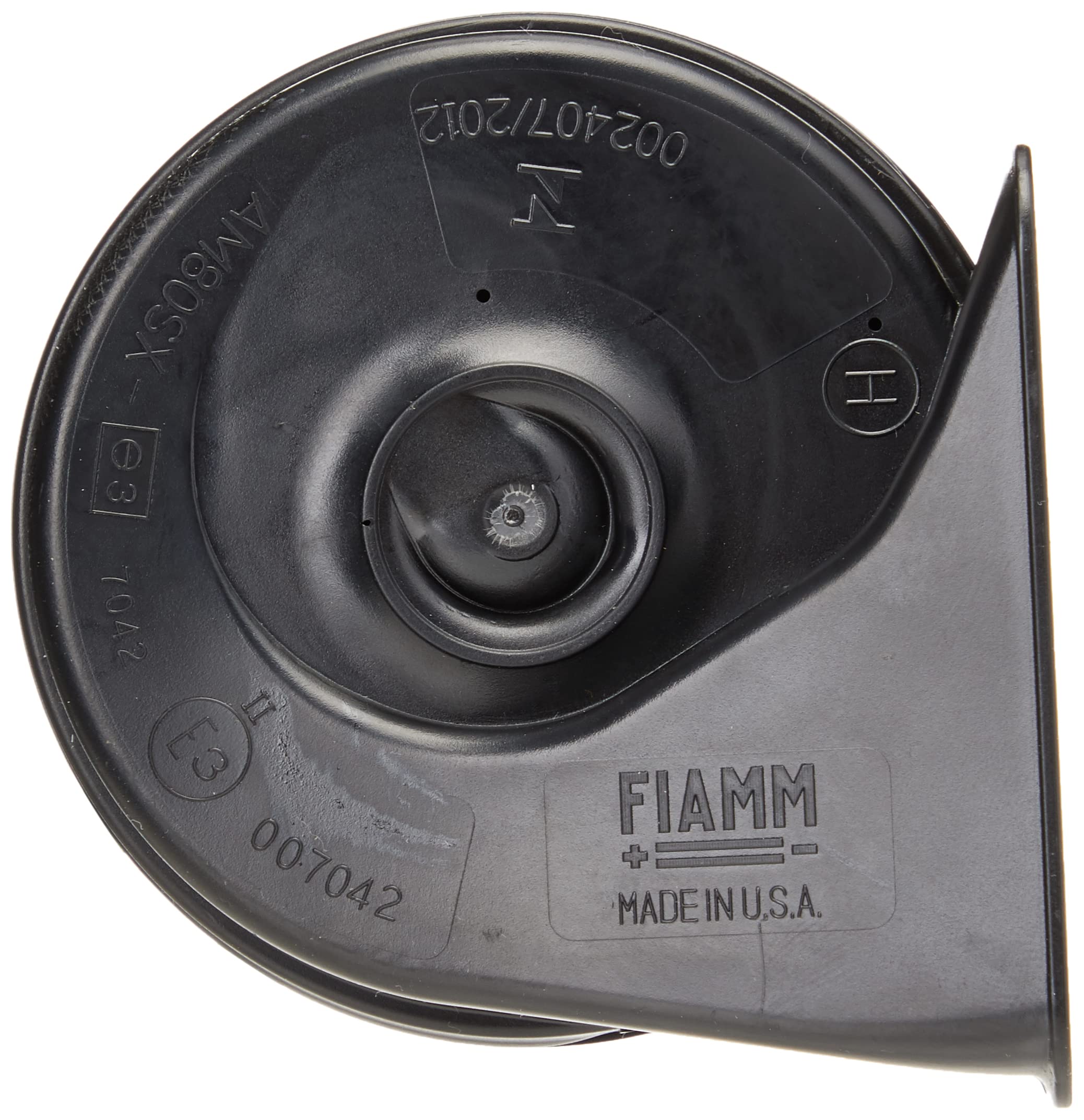 FIAMM Freeway Blaster projector close-up highlighting ABS plastic detail and weather resistance