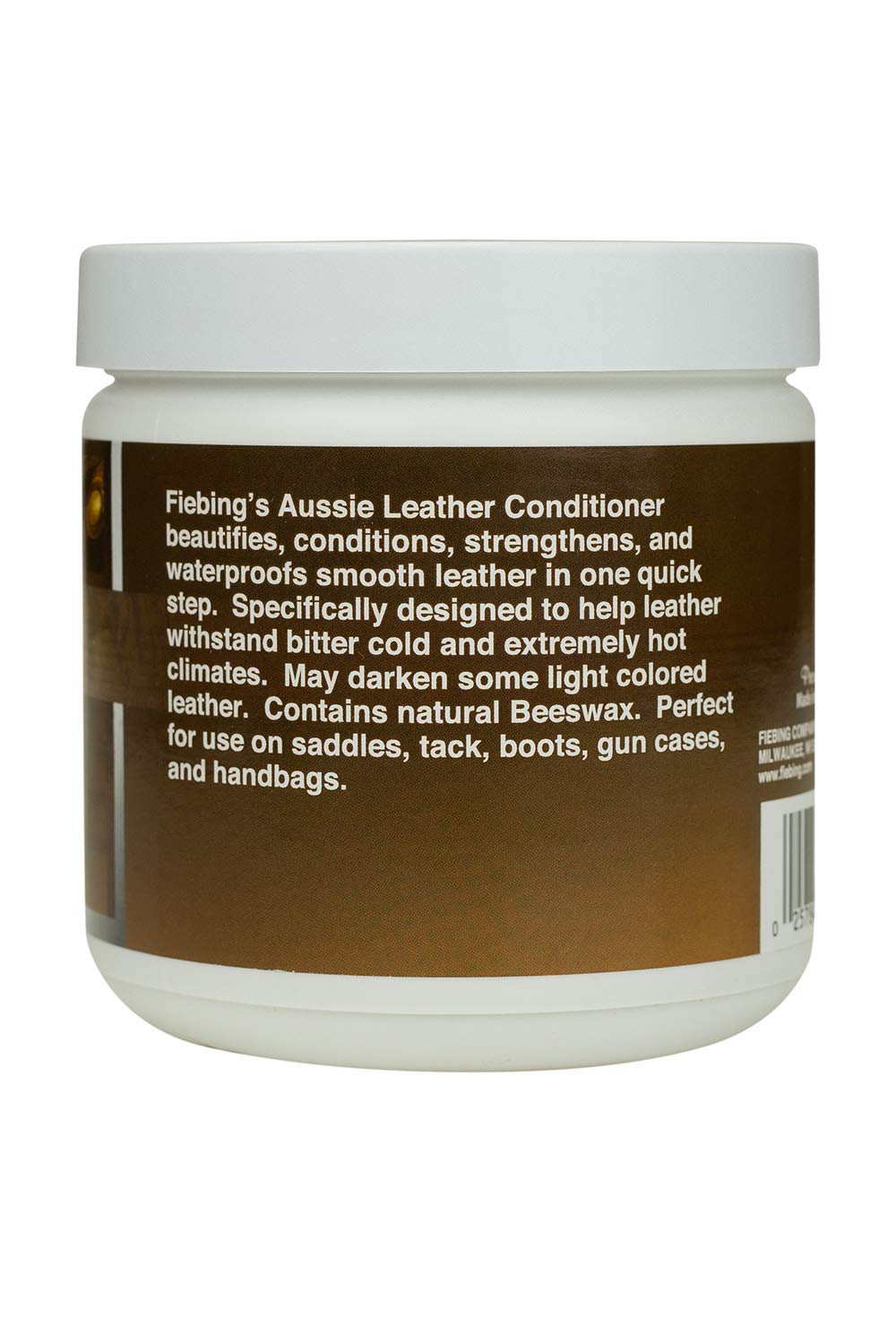 Fiebing's beeswax-rich formula texture close-up illustrating balm consistency and penetration