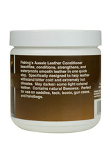 Fiebing's beeswax-rich formula texture close-up illustrating balm consistency and penetration