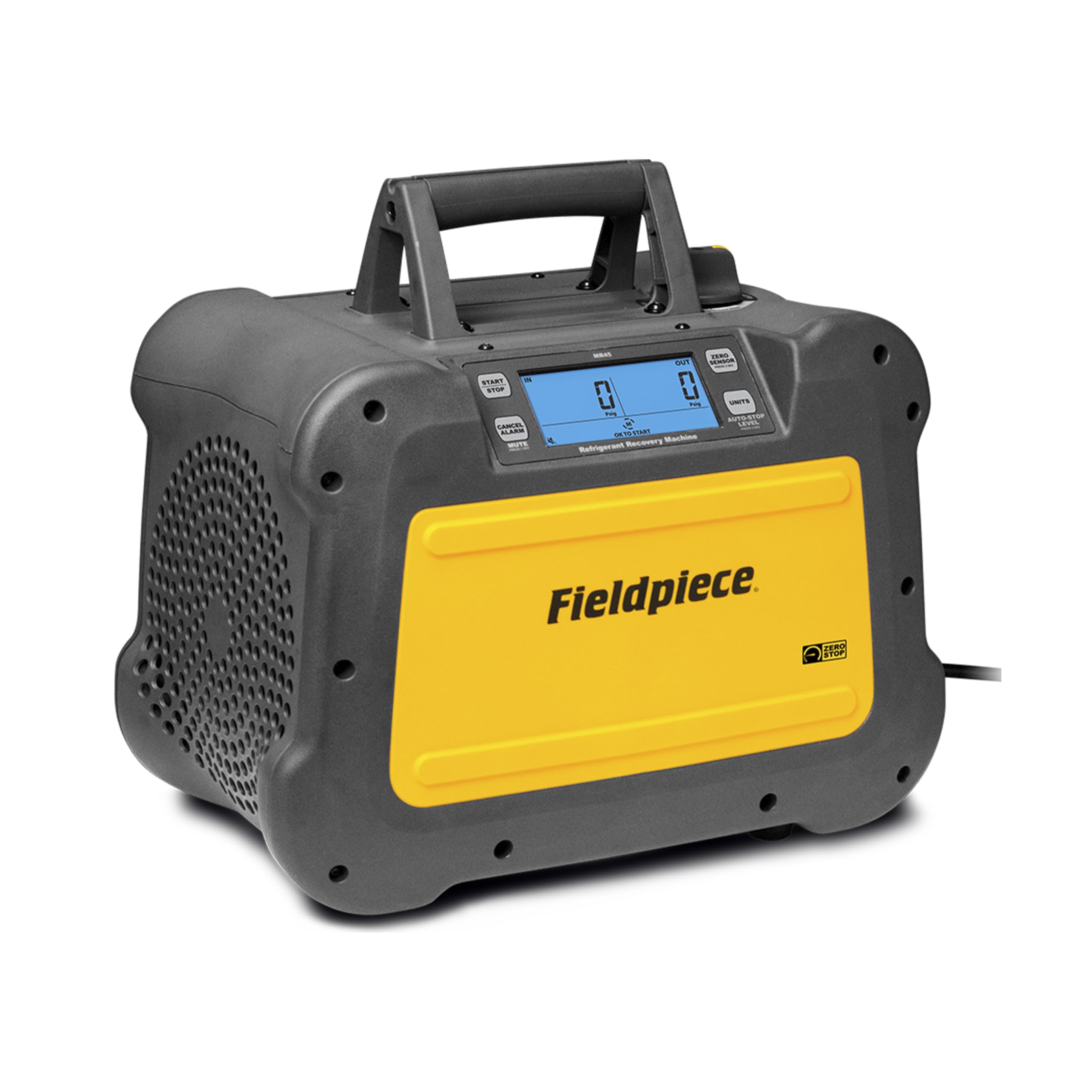 Fieldpiece MR45 front view showing ports and portability for fast service