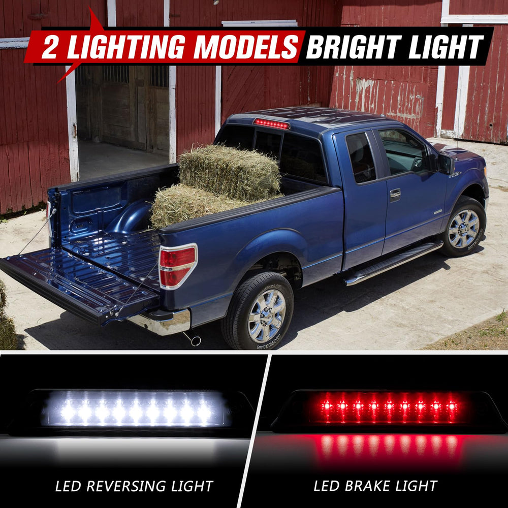 FIERYRED installed on F150 rear cab demonstrating direct fit and visual upgrade benefit