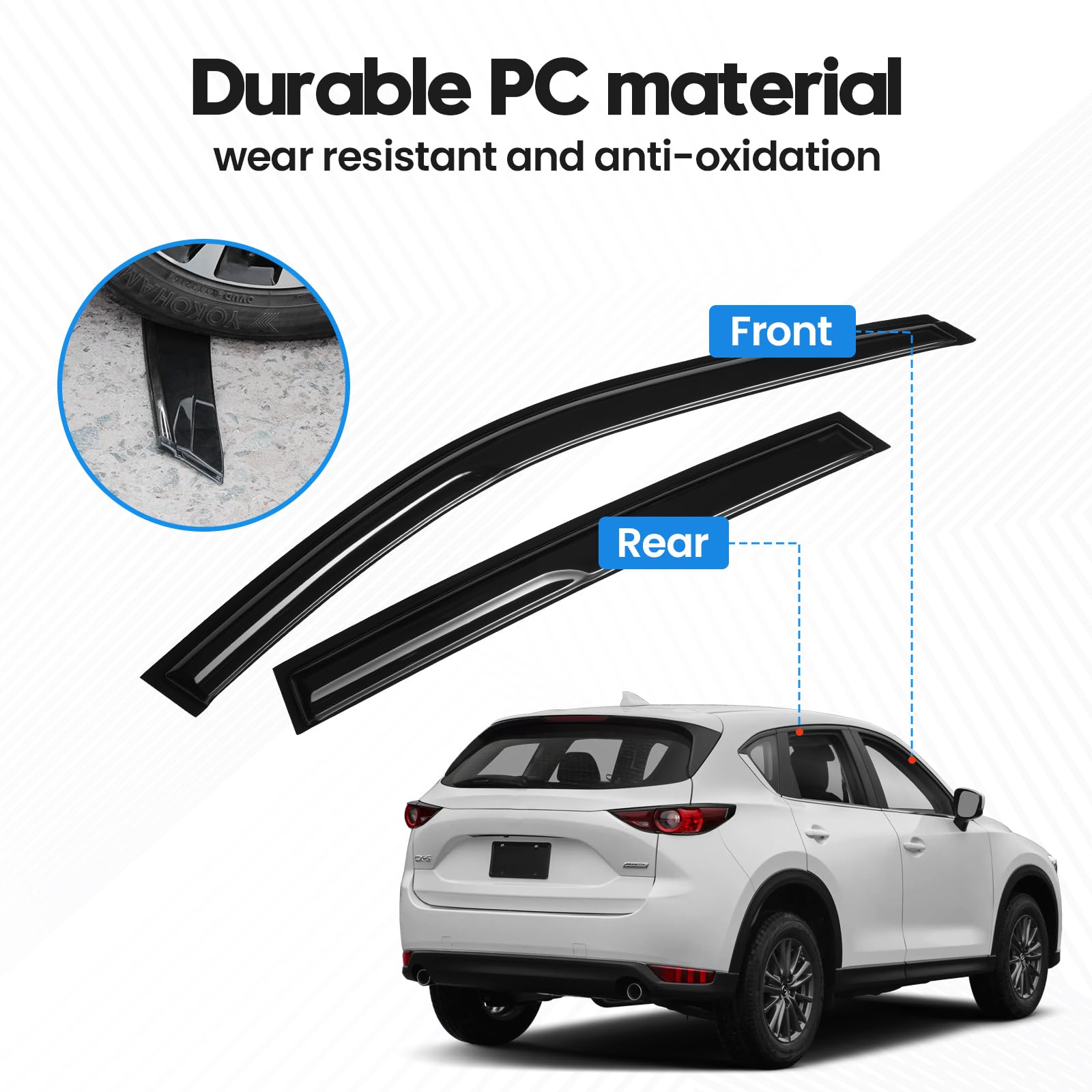 FIILINES side profile showing scale and flush alignment on CX-5