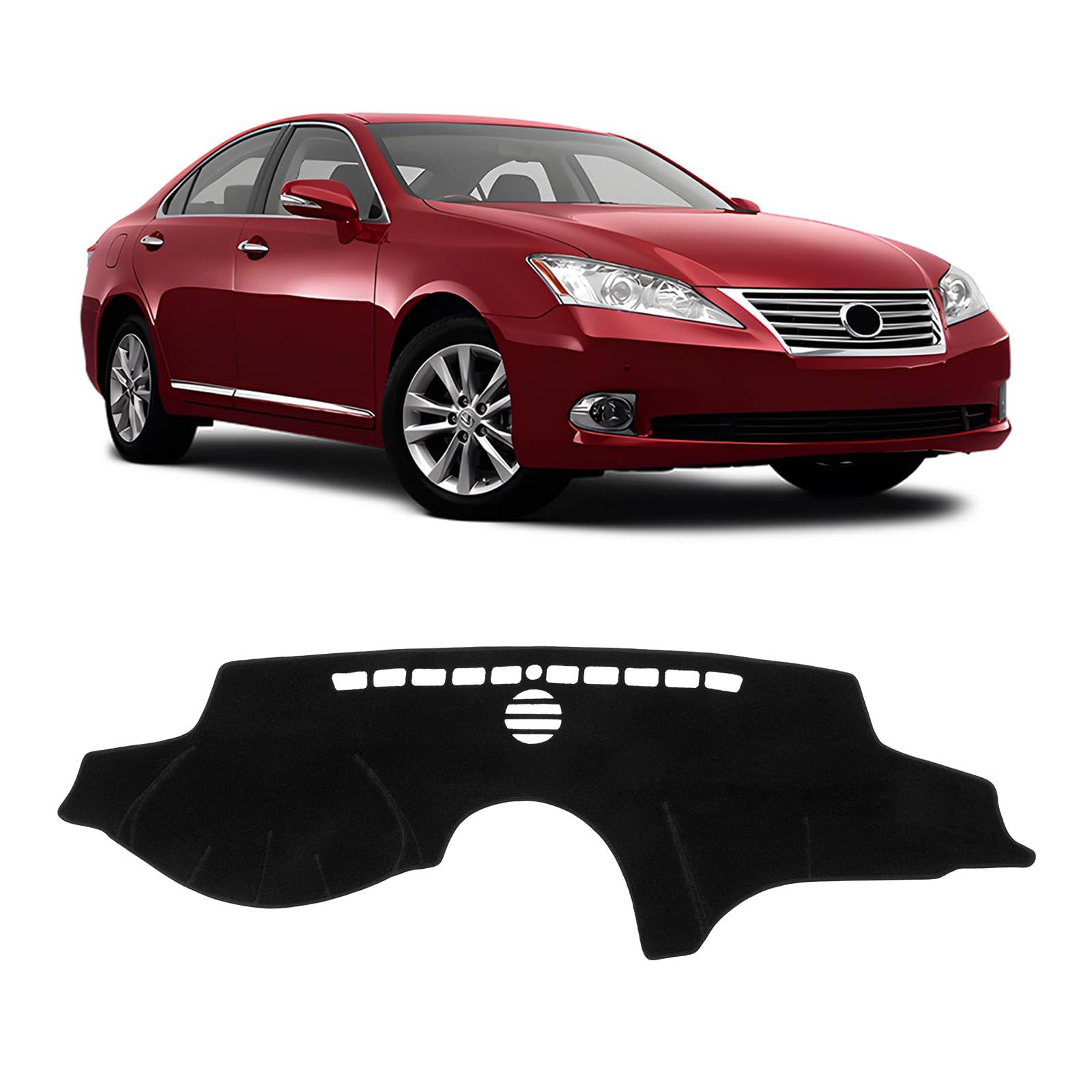 FIILINES front view showing exact-fit on Lexus ES dashboard and improved appearance