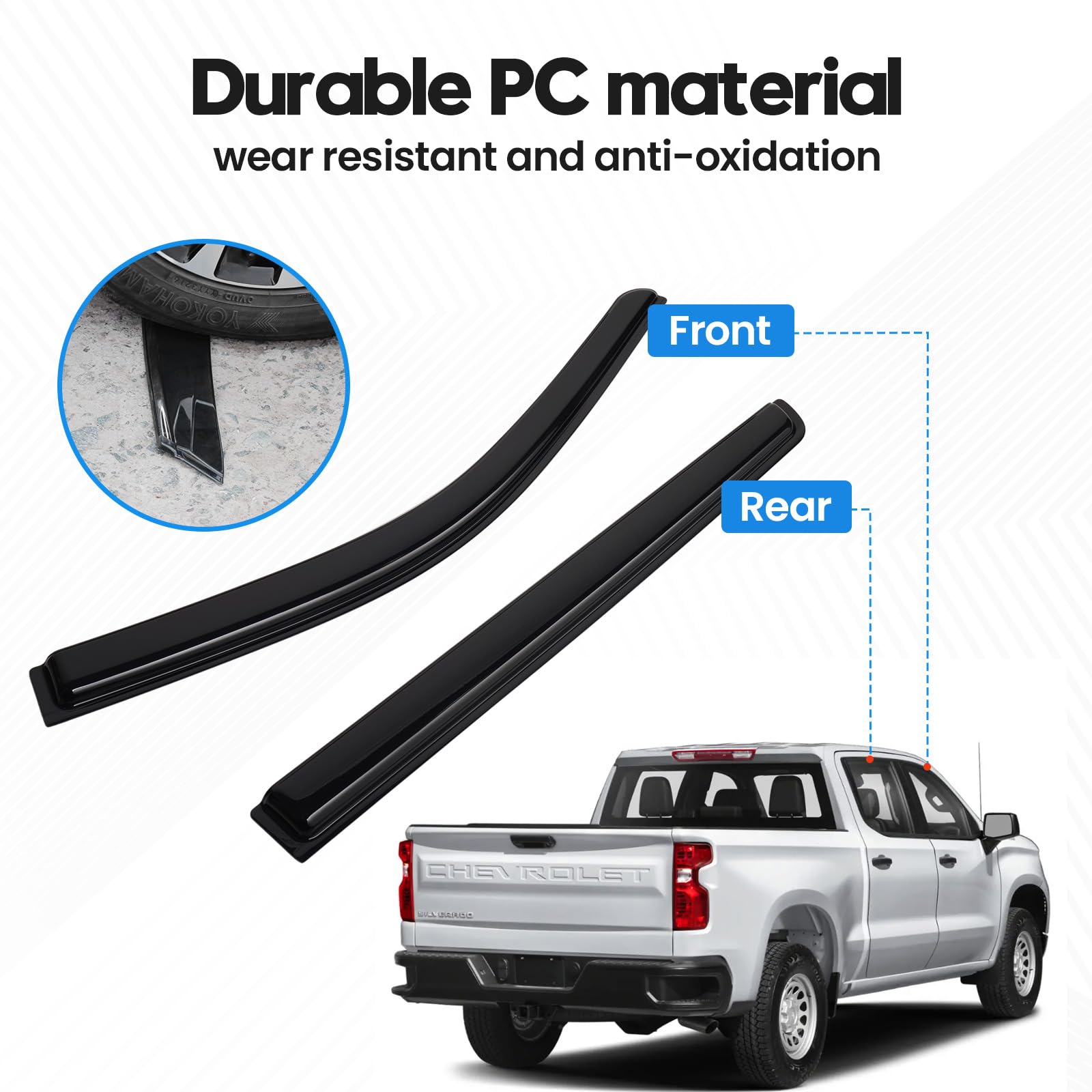 FIILINES adhesive tape detail on visor highlighting peel-and-stick installation strength
