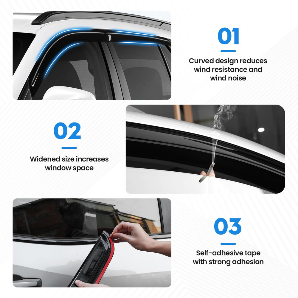 FIILINES visor adhesive tape detail showing easy installation advantage