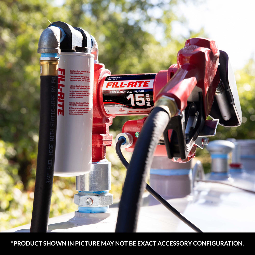 Fill-Rite installed on a fuel transfer pump showing improved system reliability