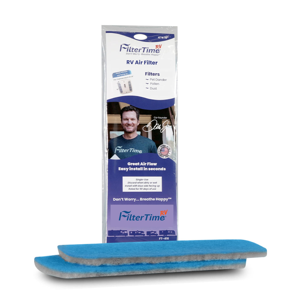 FilterTime FT-416 front packaging showing two filters and model label, clear identification benefit