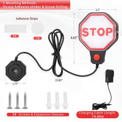 FIMXSD LED display close-up with red yellow green cues for easy stopping