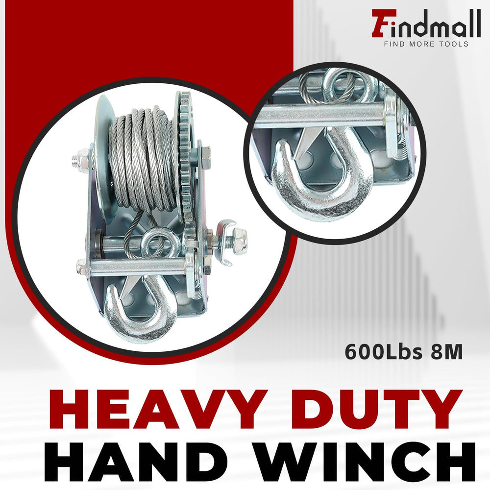 findmall comfort grip handle detail for easier cranking and reduced hand fatigue during loading