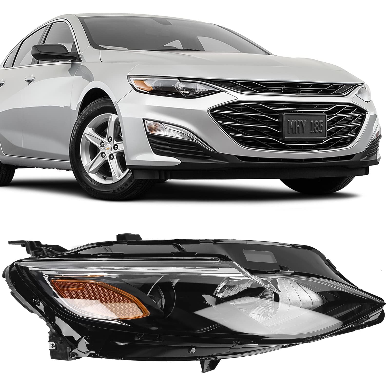 FIONE right front assembly showing complete headlamp and fit for easy replacement
