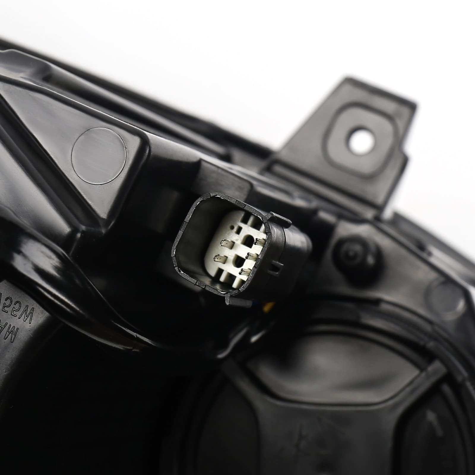 FIONE headlamp illuminating a night road illustrating improved visibility