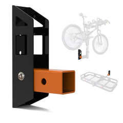 Fioracl front view of 2-inch receiver mount showing sturdy construction and space saving