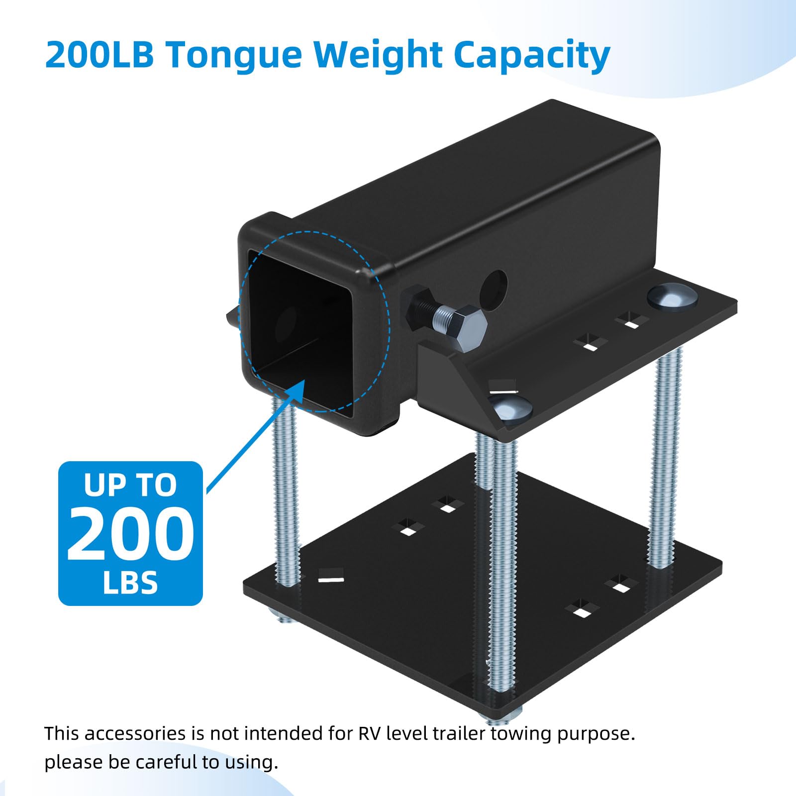 Fioracl mounted on RV beam side profile demonstrating secure clamp and stability