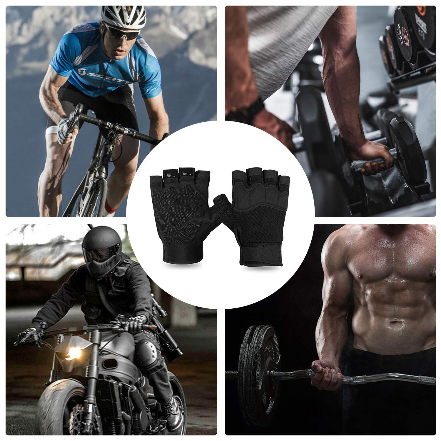 FIORETTO gloves worn by cyclist showing breathability and comfort