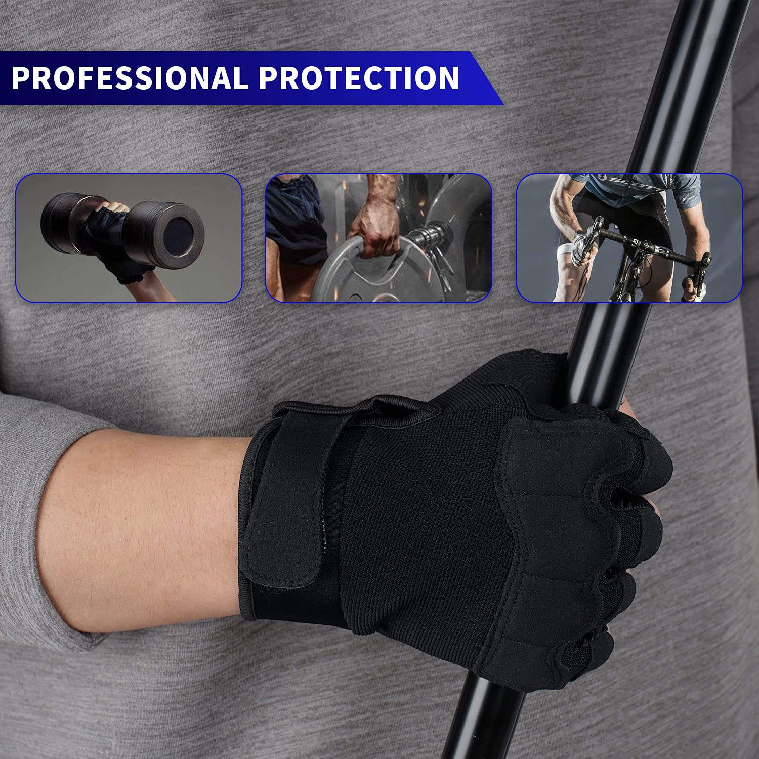 FIORETTO glove worn by cyclist demonstrating improved control and comfort