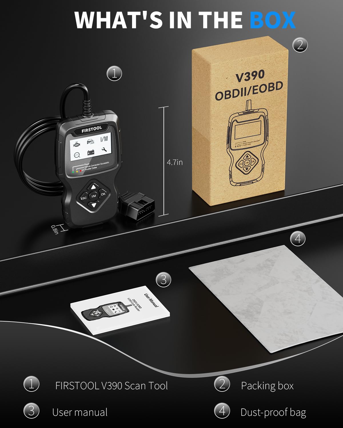 FIRSTOOL V390 used in garage demonstrating practical vehicle diagnostics