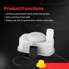 Fit4drive EVAP pump installed in engine bay showing correct vehicle location