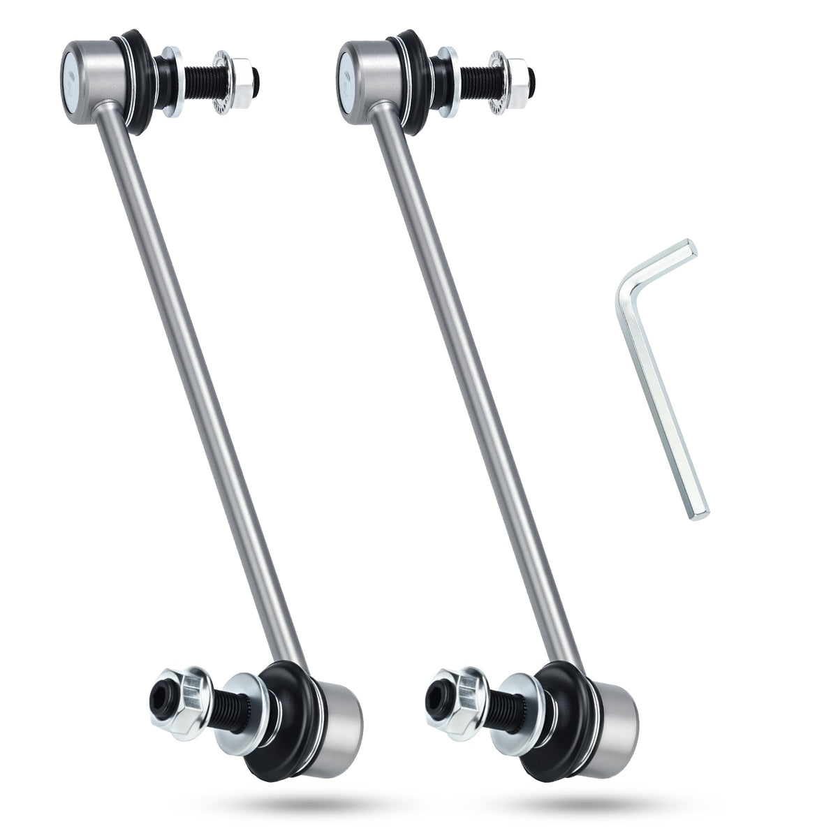 Fit4drive front sway bar link packaging showing kit contents and benefit of complete replacement