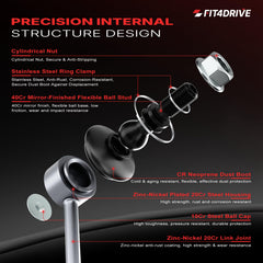 Fit4drive sway bar link installed on vehicle suspension improving stability and handling