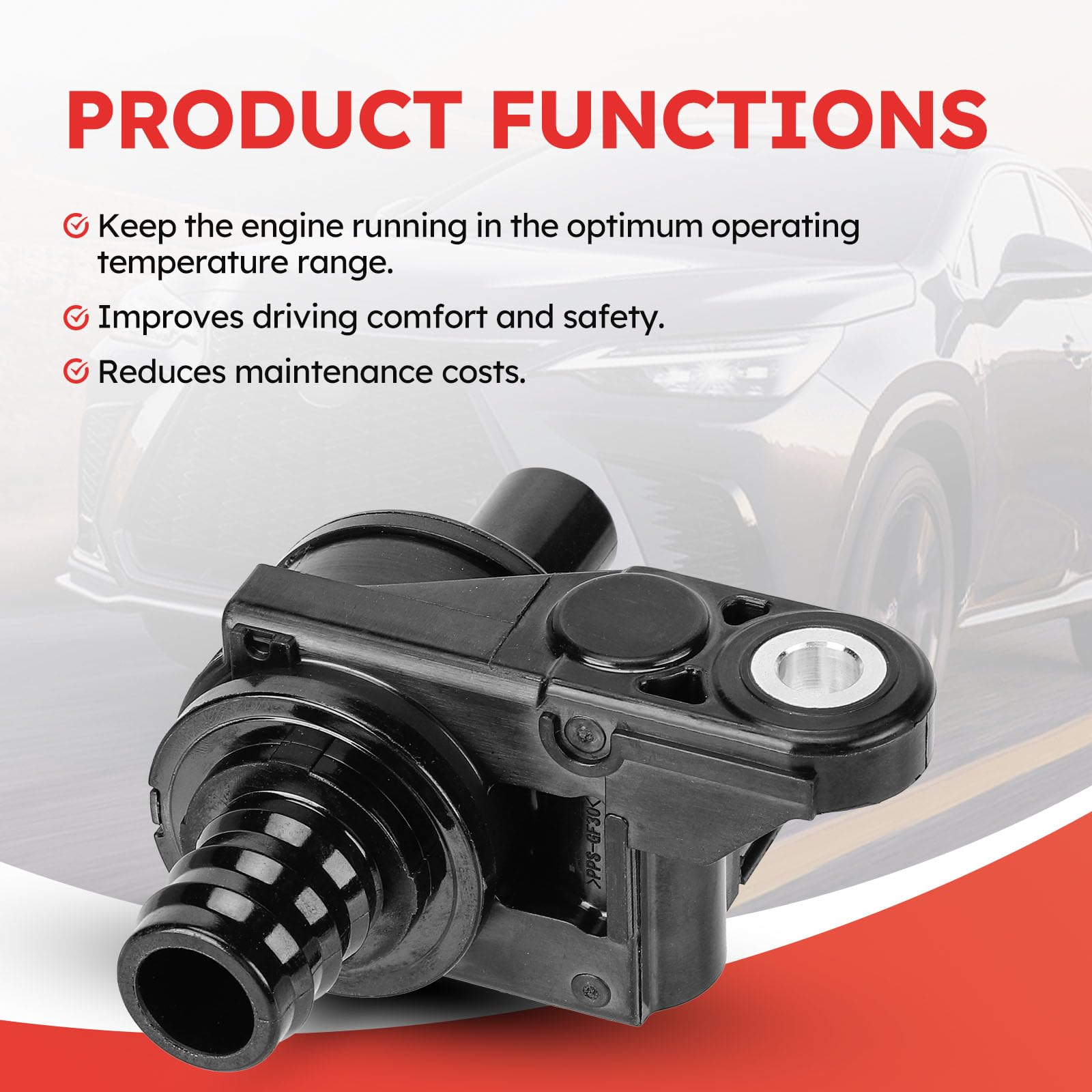 Fit4drive close-up of valve body texture and material demonstrating heat-resistant construction