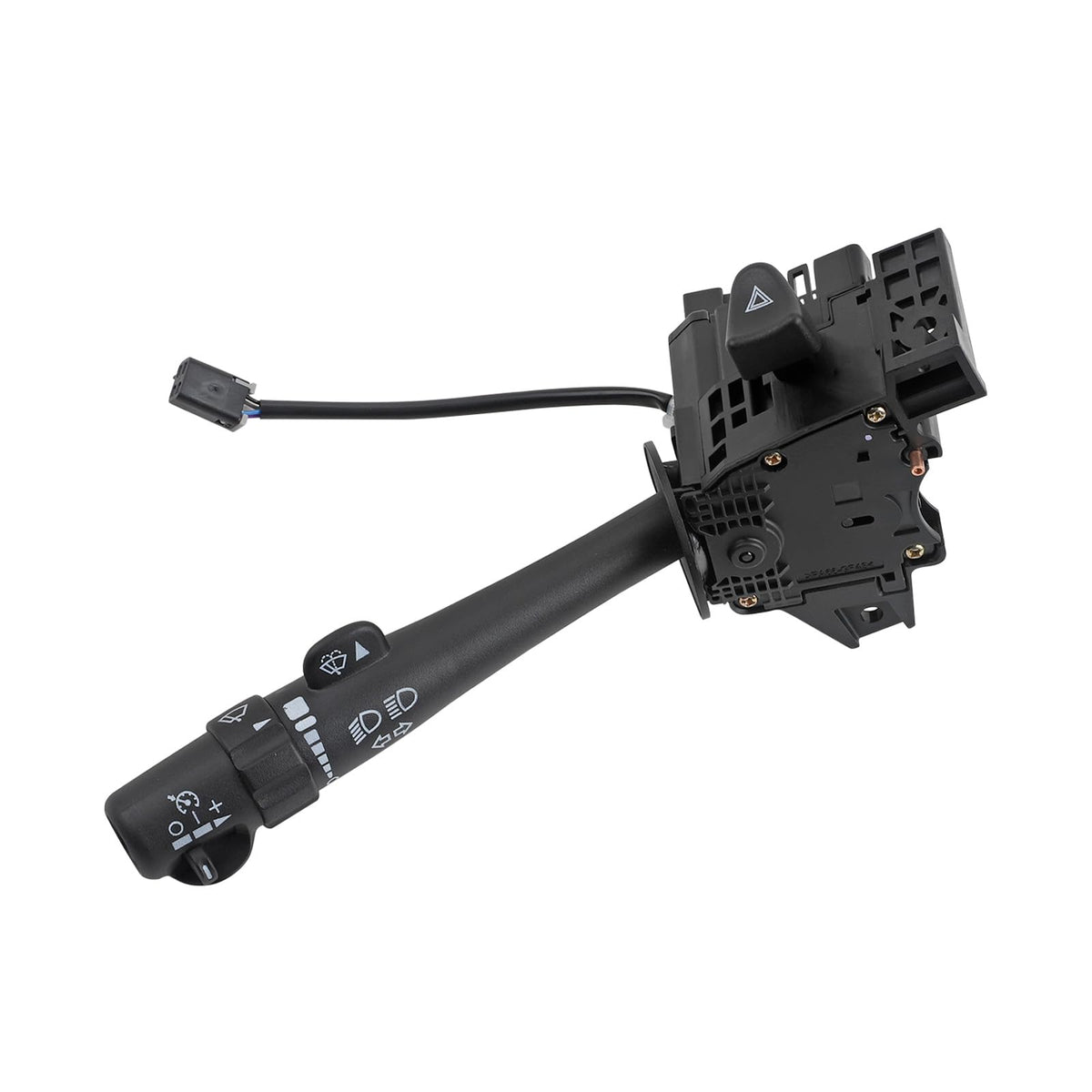 Fitede front assembly showing connector and lever for reliable fit
