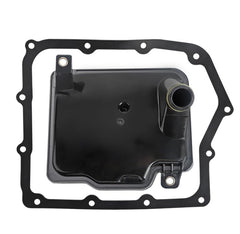 Fitede front view of filter and gasket showing fit and completeness