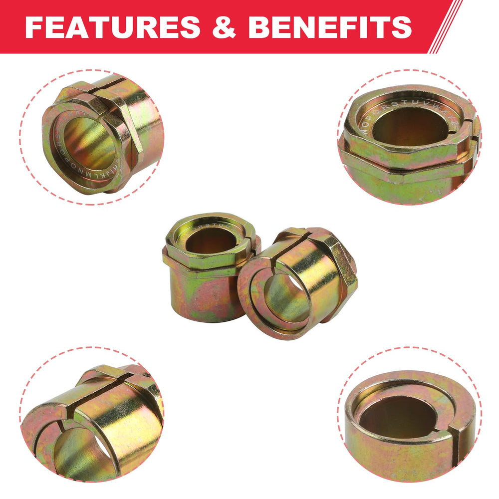 Fitede bushing beside ruler showing compact size for straightforward fit