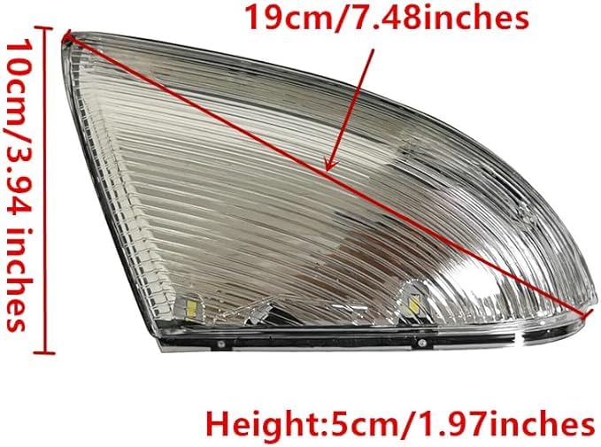 fitfoyo front mirror turn signal side profile highlighting low-profile design benefit