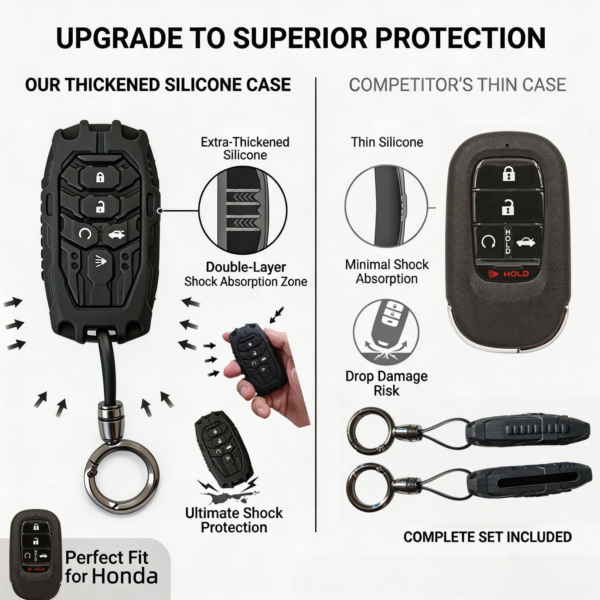 FJMDZVRG key fob cover in pocket illustrating everyday convenience and protection benefit