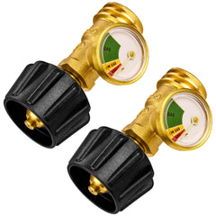 Flame King front view gauge showing clear level display for fast checks