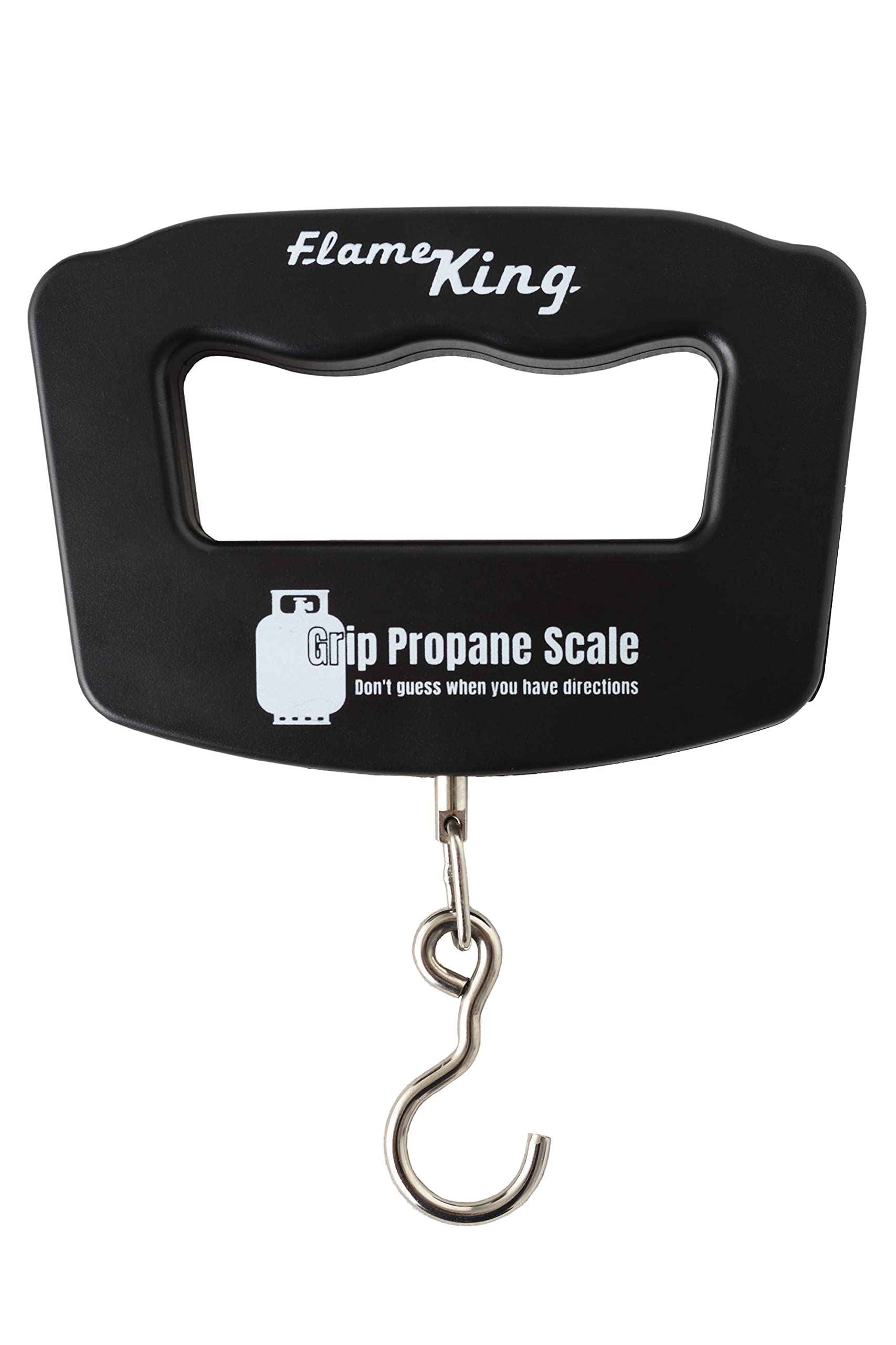 Flame King scale measuring a 20 lb tank to plan refill timing